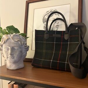 Plaid Barbour Laptop Bag